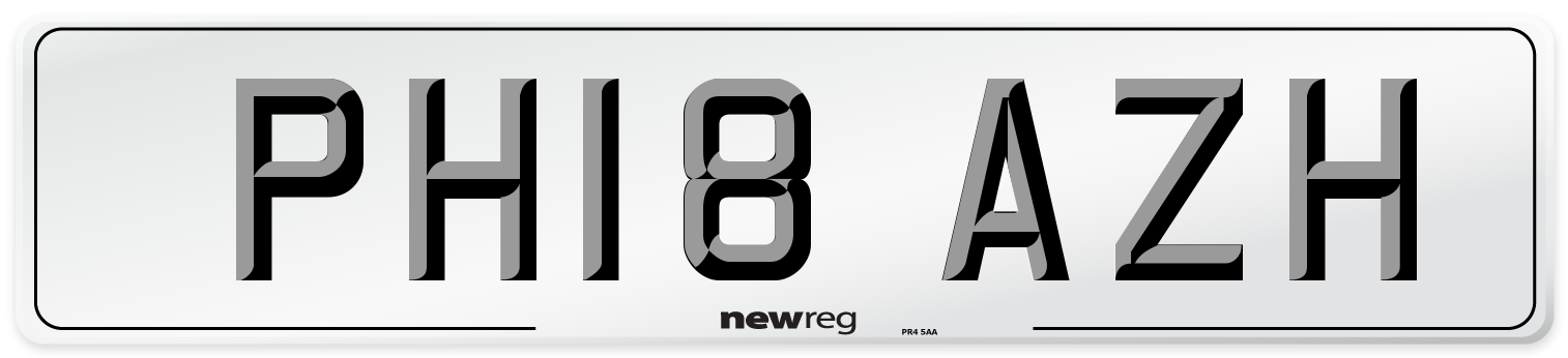 PH18 AZH Number Plate from New Reg